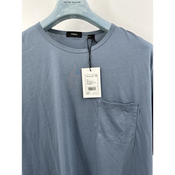 Theory Precise Tee Dark Harbor Blue Foundation Size 2XL NWT (T-1) - Picture 2 of 8
